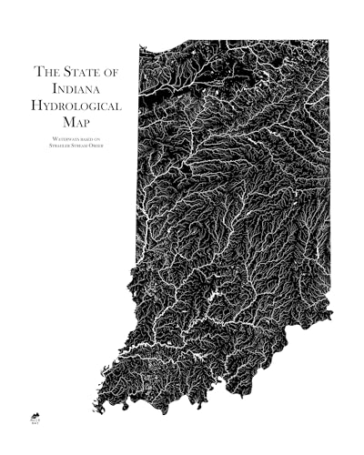 Hydrological River Map of Indiana