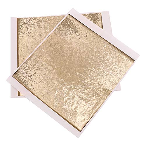 Imitation Gold Foil Sheets 100PCS Champagne Foil (100 Count)