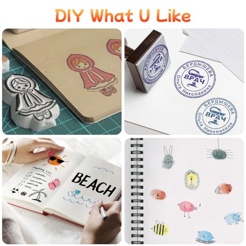 Large Finger Ink Pads for Kids Washable Craft Ink Stamp Pads