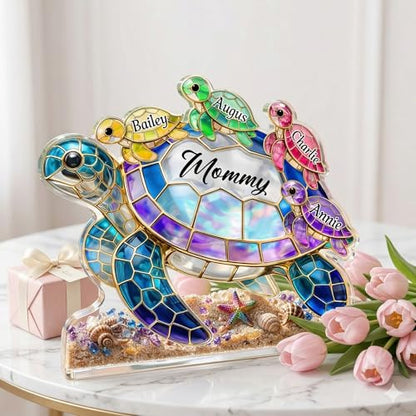 Personalized Grandma Sea Turtle Acrylic Block Sign
