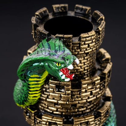 Castle DND Dice Tower Ancient Gold D&D Dice Rolling Tower for RPG (13.7 Ounce)