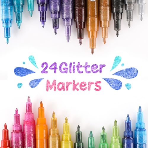 Glitter Acrylic Paint Markers