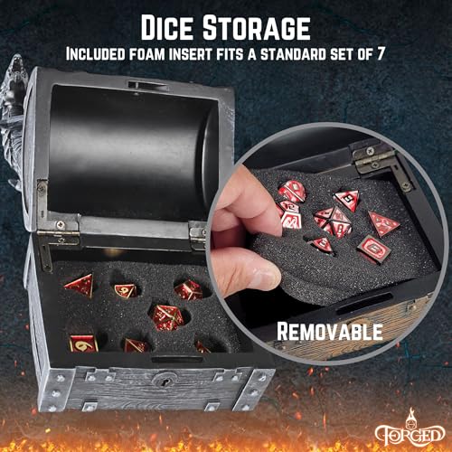 Wyvern Dice Box with Lock and Key