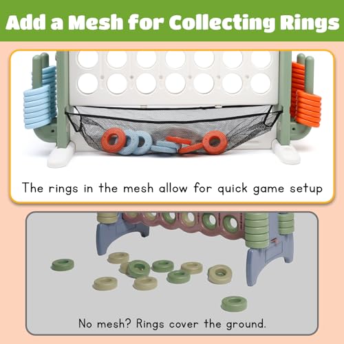 Giant 4 in a Row Connect Game with Mesh Fabric