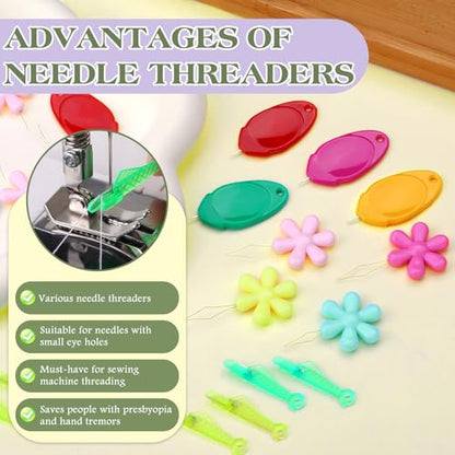 50 PCS Needle Threaders Kit (50 Count)