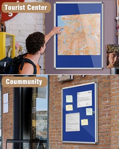 38"x28" Enclosed Bulletin Board