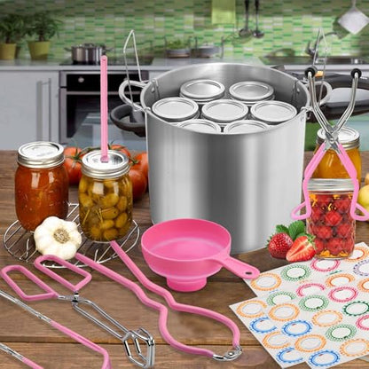 Canning Pot Water Bath Canner with Rack and Lid