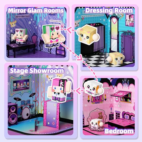 Magnetic Doll House Playset for Girls Ages 3+
