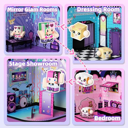 Magnetic Doll House Playset for Girls Ages 3+