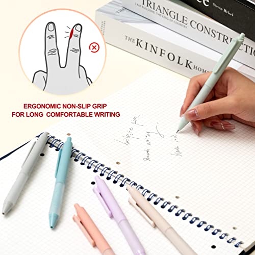 Ballpoint Pens 1.0mm Medium Point Black Ink Pens Retractable (12 Count)