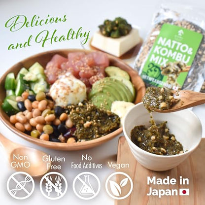 Japanese Natto and Kombu Mix