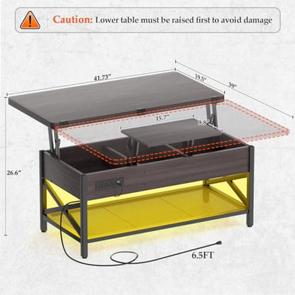 Coffee Table Lift Top Multi