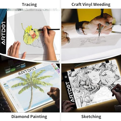 A4 LED Light Pad for Diamond Art Kits for Adults