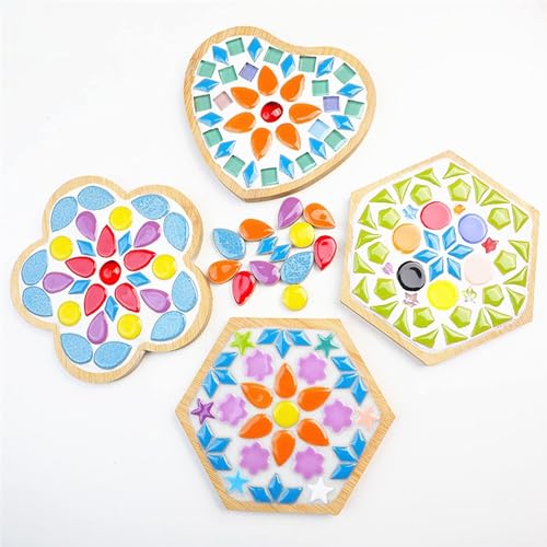 1.1lb Raindrops Ceramics Mosaic Tiles for DIY Crafts Home Decoration (150 Count)