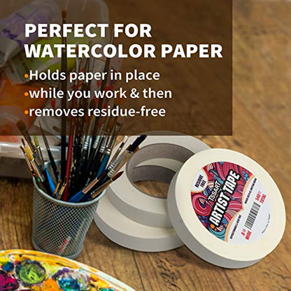 3 Pack White Artist Tape (3 Count)