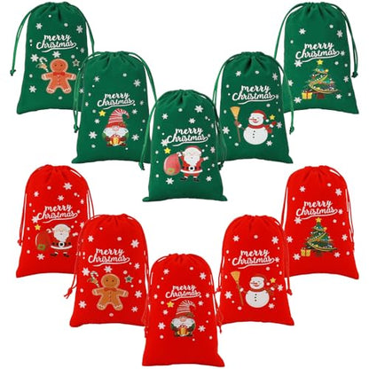 Christmas Bags with Drawstring (12.1695 Ounce)