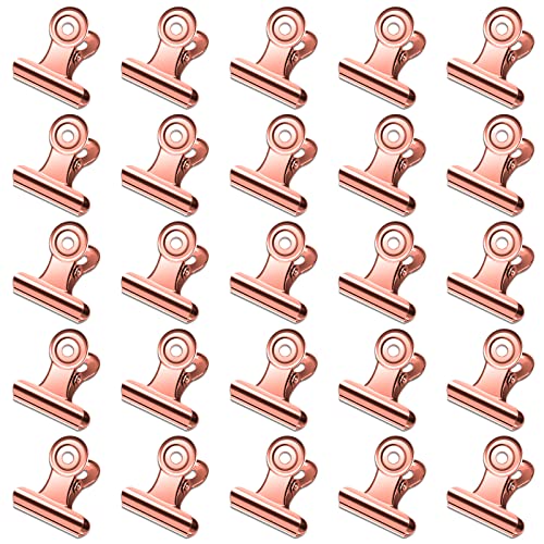 30 Pack Bulldog Clips 0.87 Inch Small Hinge Paper Clips (30 Count)