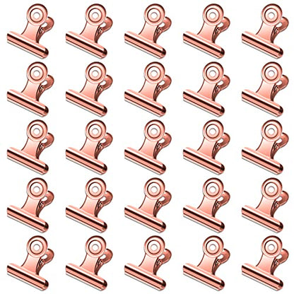 30 Pack Bulldog Clips 0.87 Inch Small Hinge Paper Clips (30 Count)