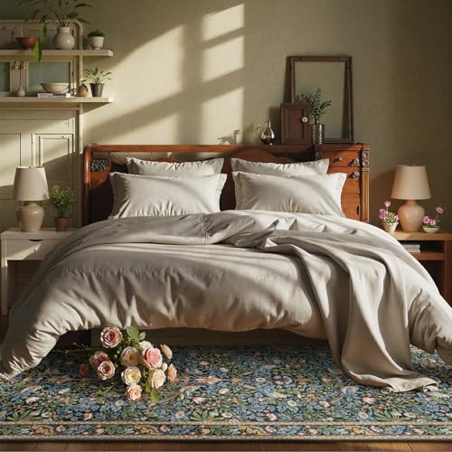 Floral Carpet Runners for Hallway 8ft Non Slip (20 Sq Ft)