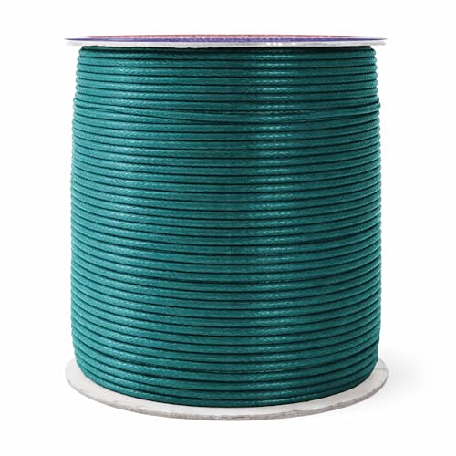 1.5mm Teal Waxed Cord
