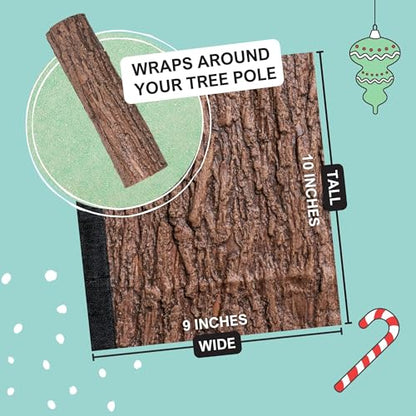 Realistic Brown Bark Artificial Xmas Tree Accessory