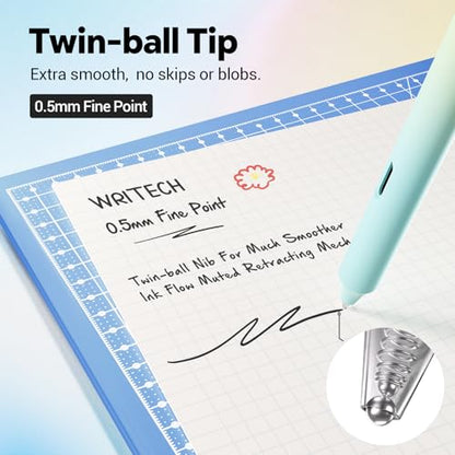 Retractable Gel Ink Pens (8 Count)