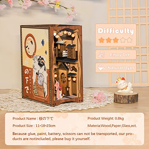 Book Nook Kit DIY Miniature House Japanese Street Diorama