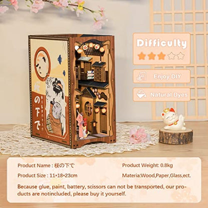 Book Nook Kit DIY Miniature House Japanese Street Diorama