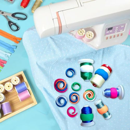 63 Colors Compatible with Brother Polyester Embroidery Machine Thread + 20 Thread Holder Kit