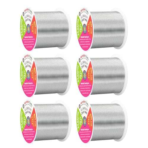 22 Gauge Silver Tone Combo Anodized Aluminum Craft Wire (450 Foot)
