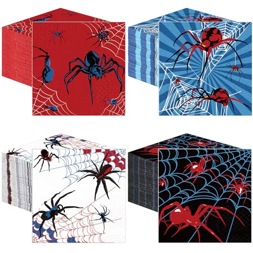 200 Pcs Spider Web Cocktail Napkins