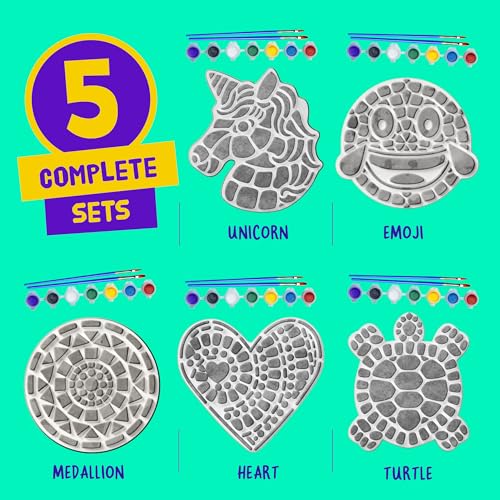 Stepping Stones Painting Kit for Kids (5 Count)