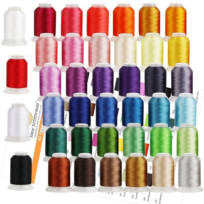 s 40 Colors 100% Polyester Machine Embroidery Thread 40WT
