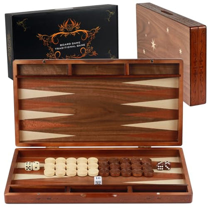 Handcrafted Wooden Backgammon Set