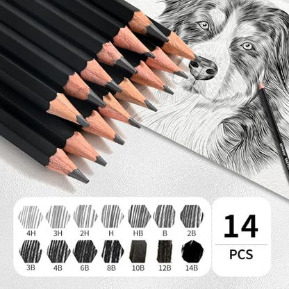 Drawing Sketching Pencil Set (14 Count)