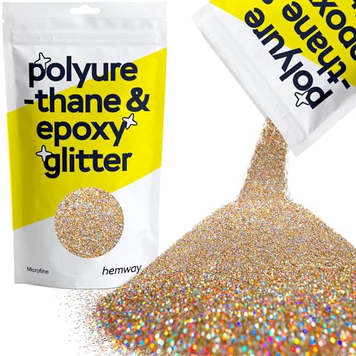Resin Glitter Gold Silver Holographic 100g Microfine (3.5 Ounce)