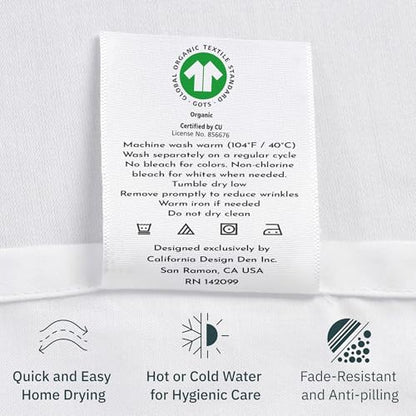 100% Organic Cotton Full Size Sheet Sets