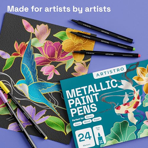 Metallic Acrylic Paint Markers (12 Count)