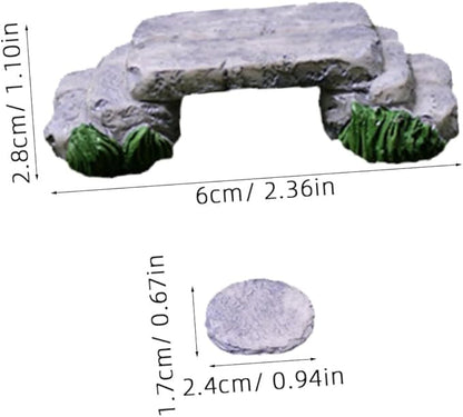 DIY Mini Mushroom Pedal Ornament Fairy Garden Decor for Outside Stepping Stone Kit