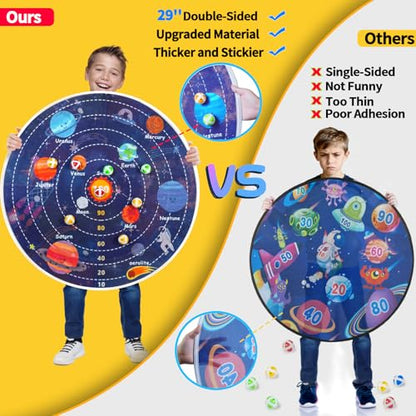 2 in 1 29" Large LED Dart Board for Kids