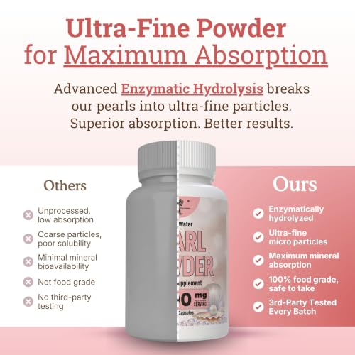 Freshwater Pearl Powder Supplement for Skin (120 Count)