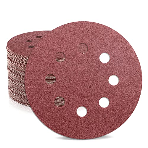 5 Inch 120 Grit Sanding Discs (50 Count)