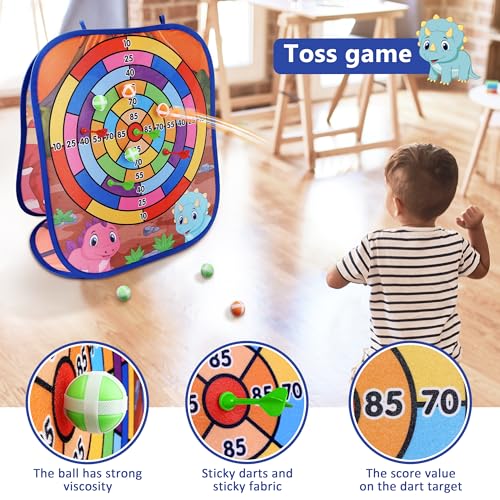 Dinosaur Bean Bag Toss Game Toy Outdoor Toss Game (26 Count)