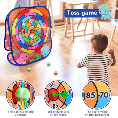 Dinosaur Bean Bag Toss Game Toy Outdoor Toss Game (26 Count)