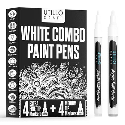 White Paint Pen (8 Count)