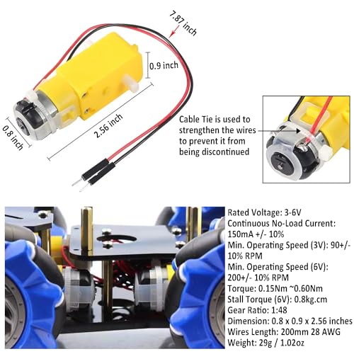 4WD Mecanum Wheel Smart Car Robot Chassis for Arduino R3 R4