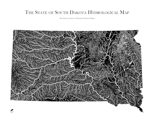 Hydrological River Map of South Dakota