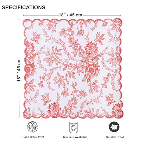 Hand Block Print Cloth Napkins (4 Count)
