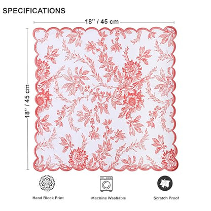 Hand Block Print Cloth Napkins (4 Count)