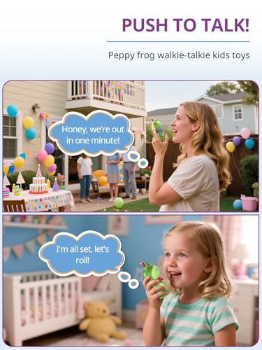 Kids Walkie Talkies Rechargeable Frog Toys Gift for Ages 3